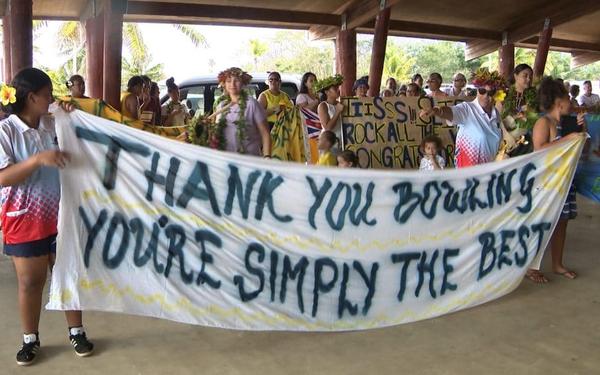 Proud Niueans welcome home Lawn bowlers bringing Niue’s first gold medal
