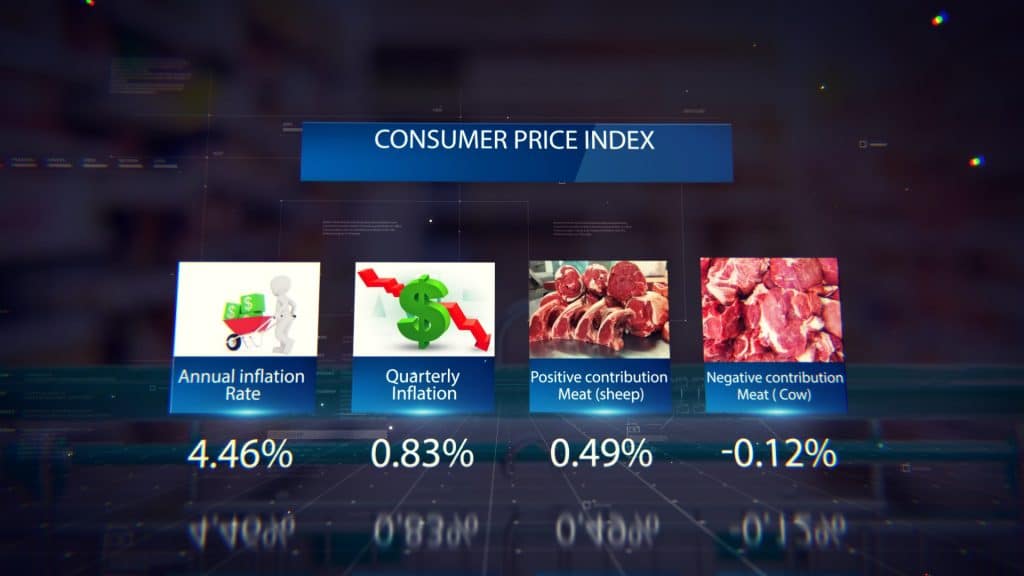Annual inflation at 4.46 percent