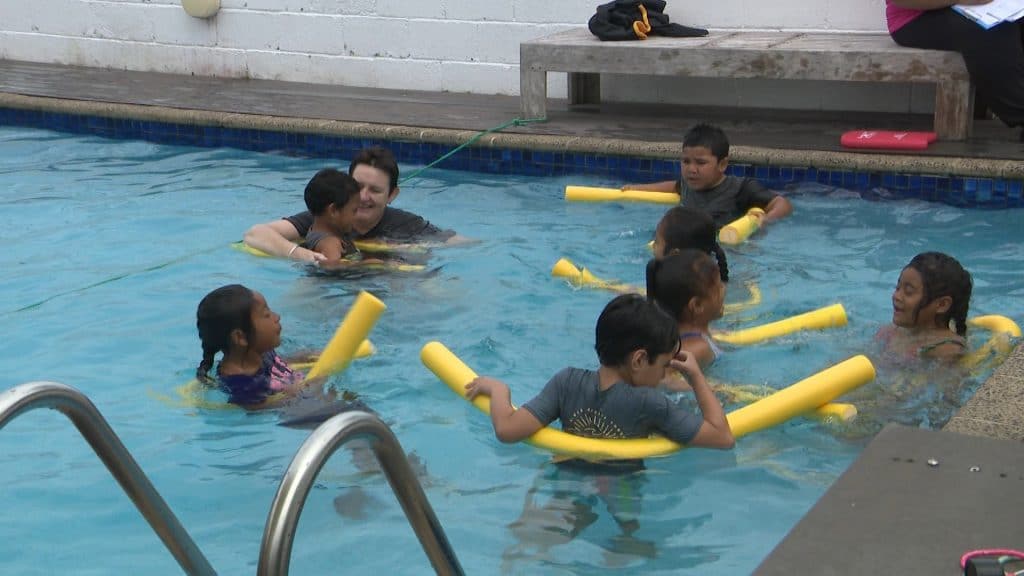 Niue Primary School students learn water skills for life