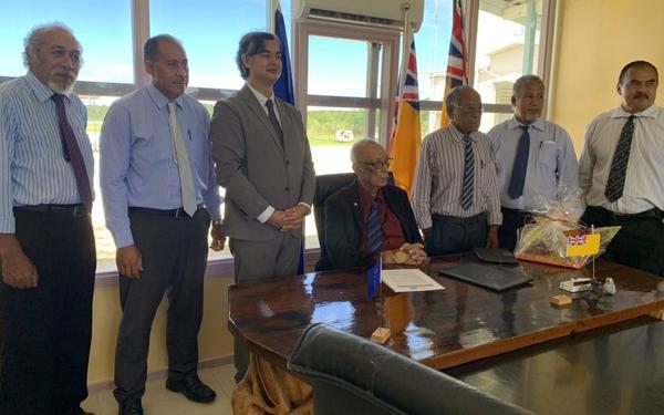 Sujiro seam is now officially the accredited Ambassador of EU to Niue