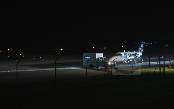Former Premier returns home on a private chartered flight