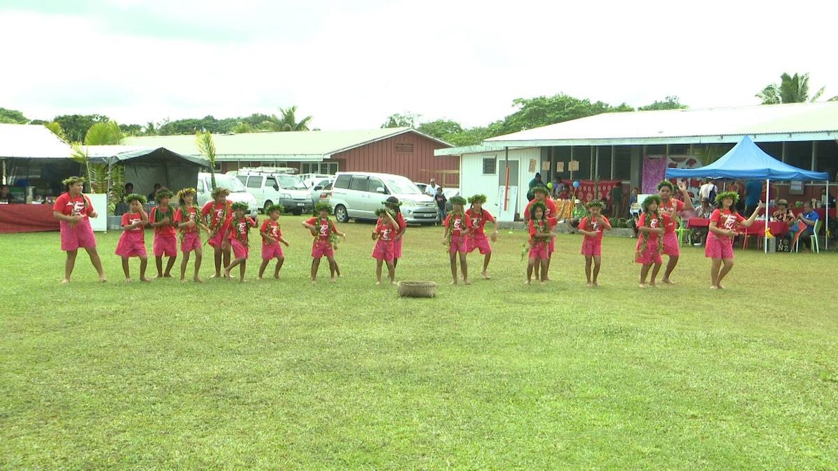 Impressive Alofi North women leaders ask the government for a new access road at the village show day