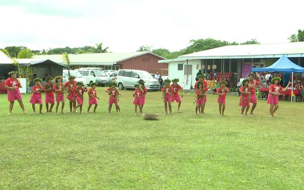 Impressive Alofi North women leaders ask the government for a new access road at the village show day