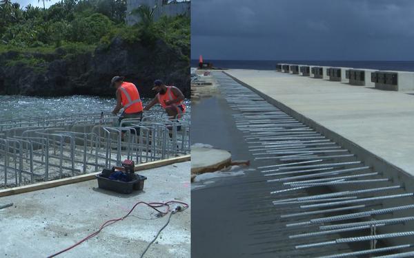 Theft of materials affect rebuilding of the wharf project