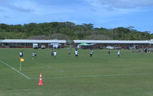 Tuapa wins the Under 21s mixed touch rugby tournament