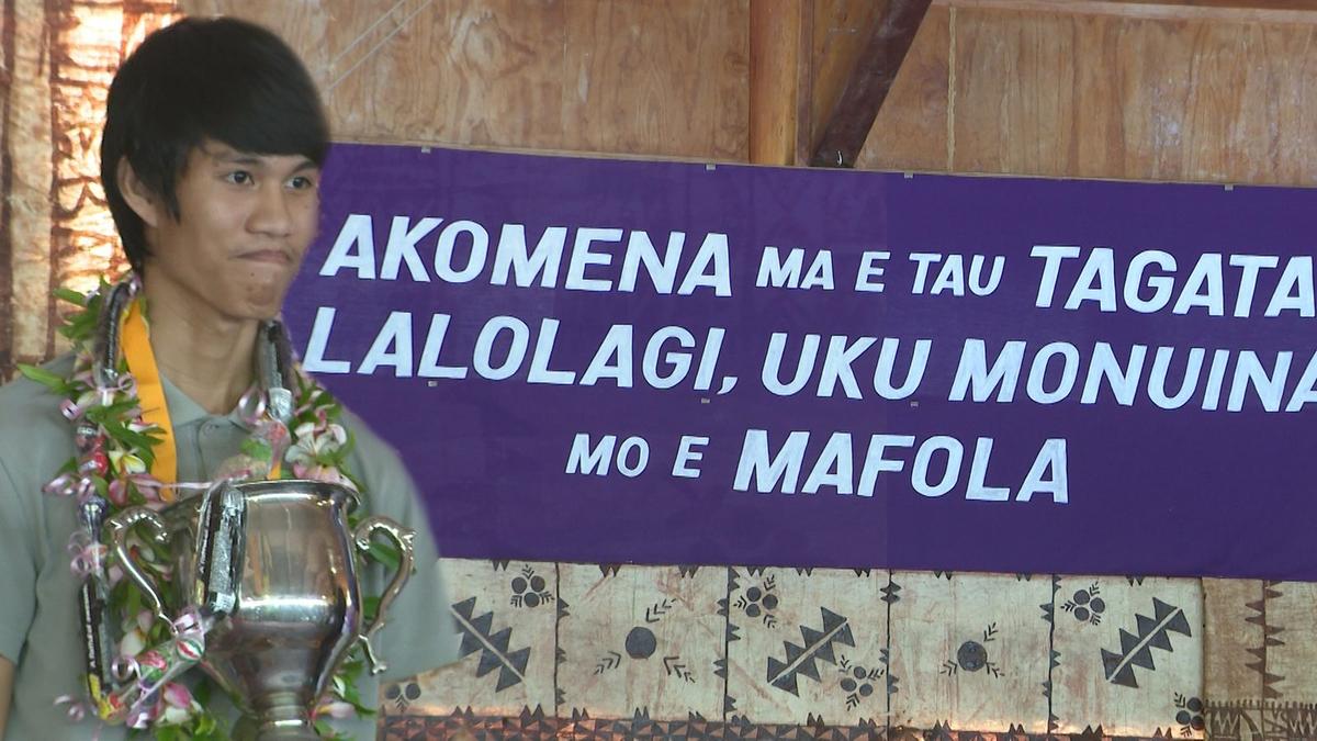 Januel Rollorata wins Dux of Niue High School