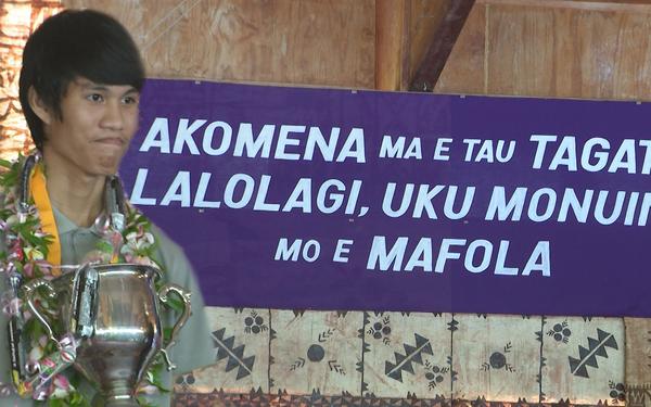 Januel Rollorata wins Dux of Niue High School