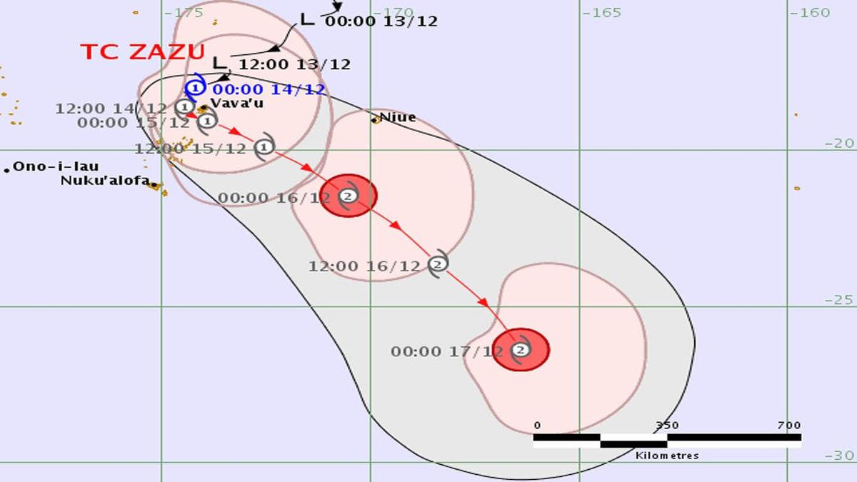 Tropical Cyclone Zazu: Blue Alert issued for Niue