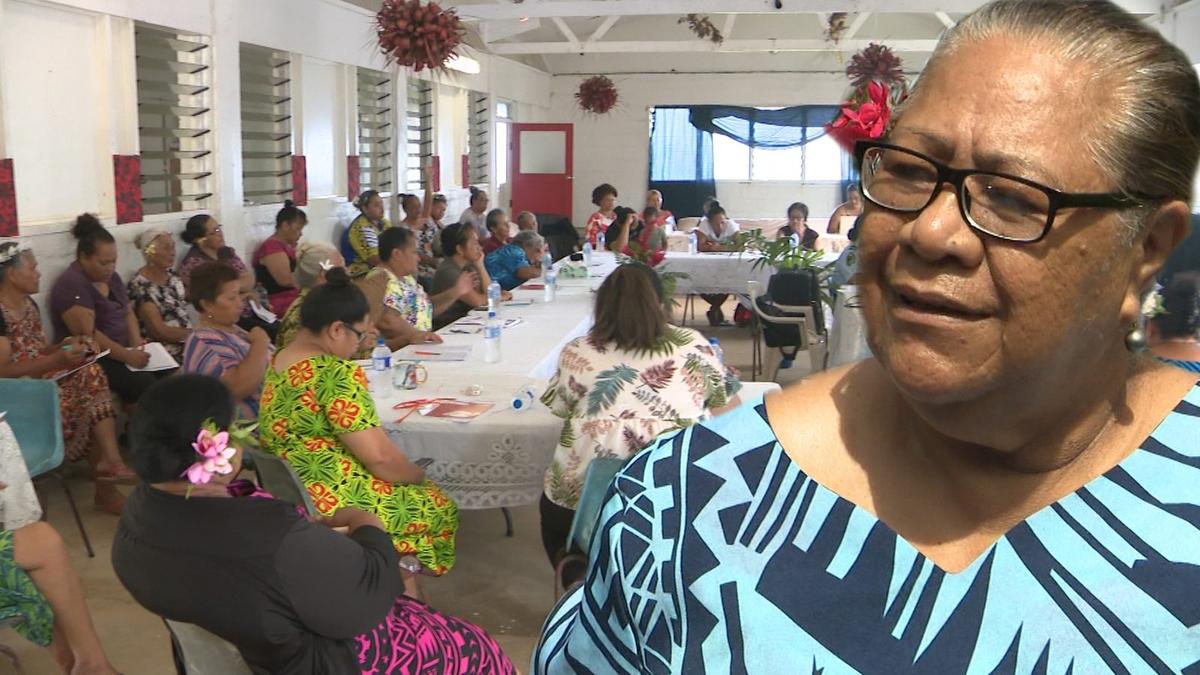 Aliutu women weave and talk about domestic violence
