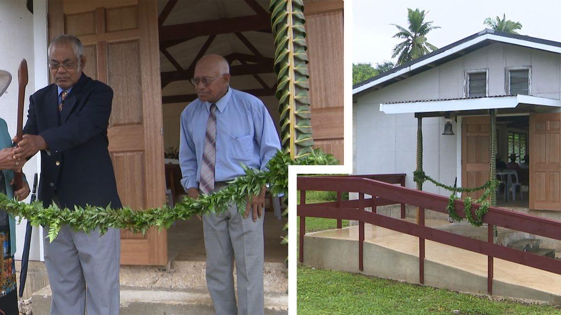 A new access ramp to one of their evacuation shelters, for the village of Toi