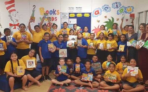 Australian High Commission donates books to Niue Primary school in time for the reading challenge