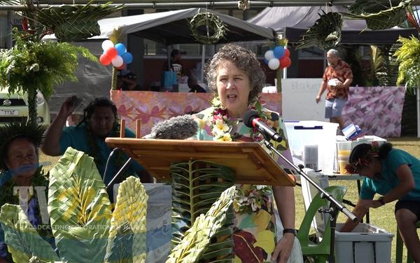 First Australian High Commissioner Susan Allen departs Niue.
