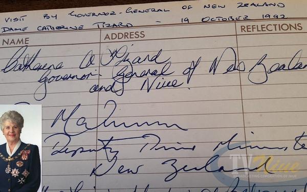 Premier Tagelagi’s message of condolences at the passing of former NZ and Niue Governor-General Dame Catherine Tizard