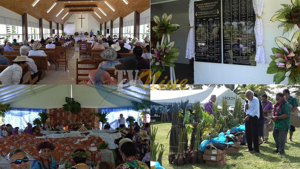 Avatele Ekalesia celebrate the completion of church renovations and unveiling of plaques raising $86,000