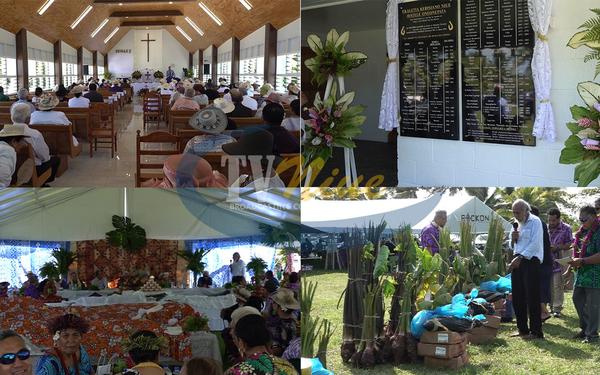Avatele Ekalesia celebrate the completion of church renovations and unveiling of plaques raising $86,000