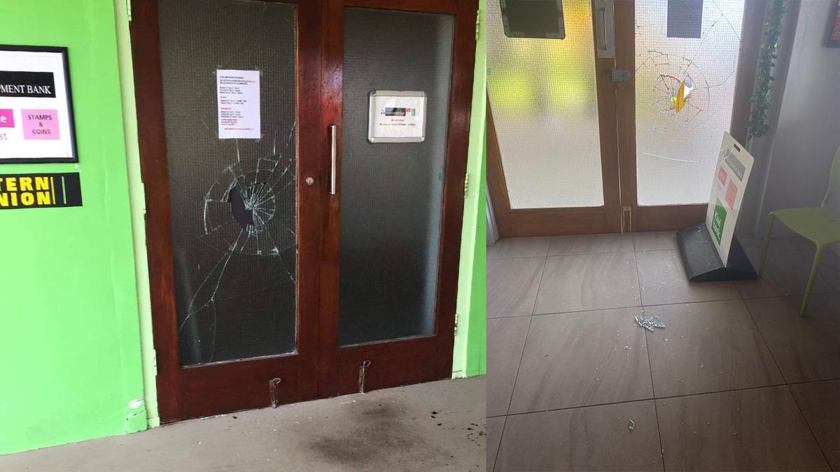 Police confirm investigation into Christmas morning incident involving drunken youth and the Kiwibank doors