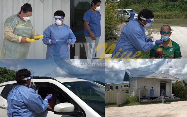 Drive-through Covid testing to reassure the public there is no case in the community