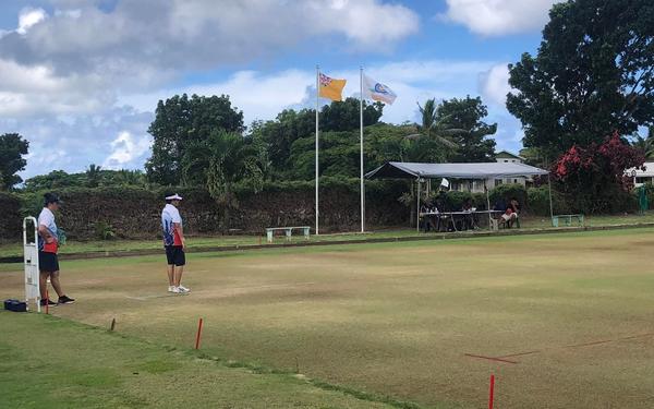 Stan Tafatu and Christine Ioane take victory for the Lawn Bowls Singles Finals