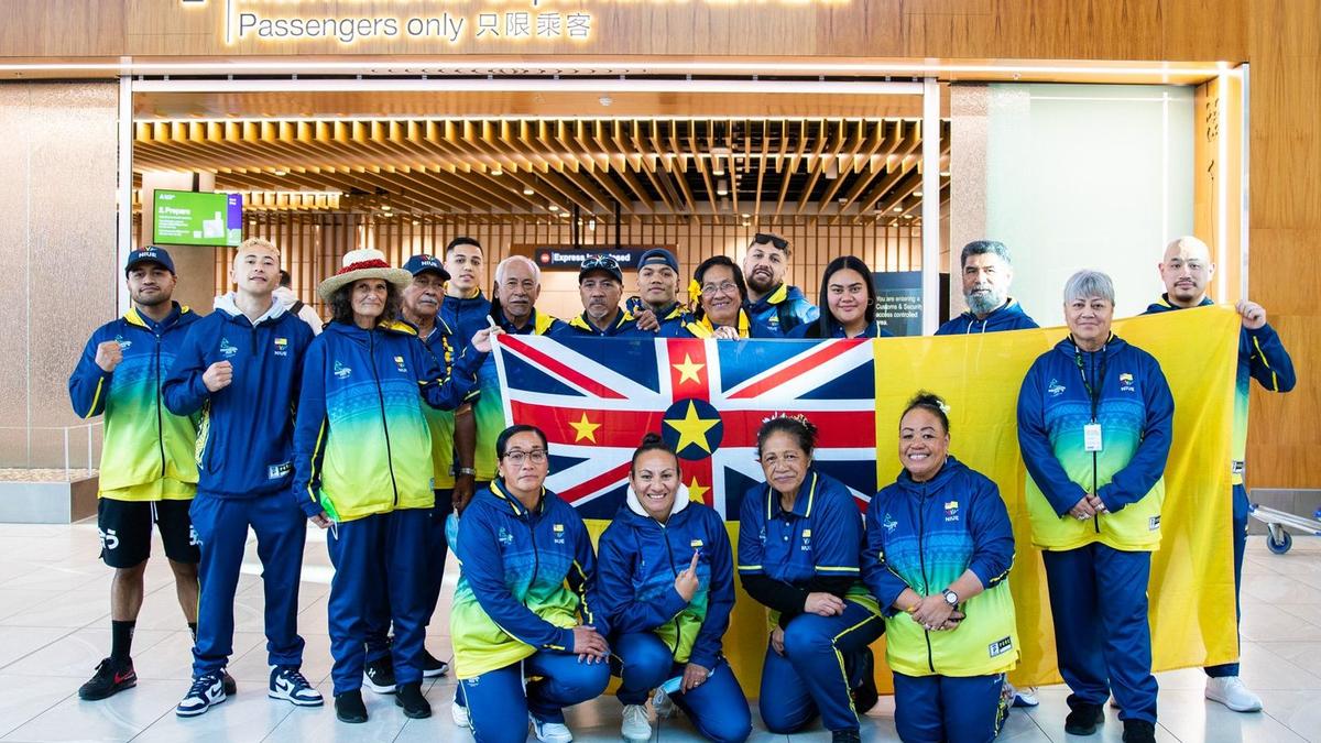 Team Niue arrive in Birmingham proud to represent the nation