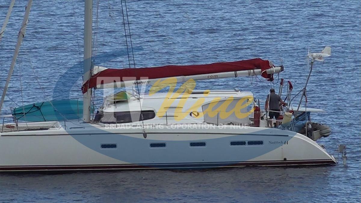 Unauthorised foreign yacht sighted off the Alofi coast stays overnight