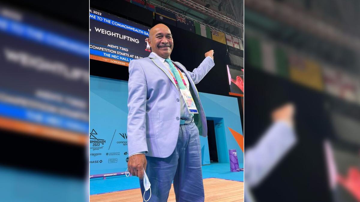 Alan Tano Puleosi as one of the International Technical Officials for weightlifting at the Birmingham Games