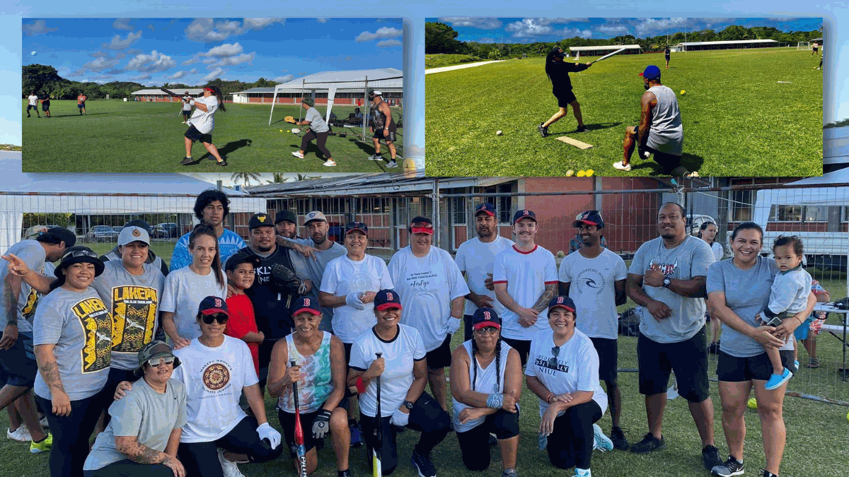 Bombers vs Heavy Hitters kickstart softball on the rock