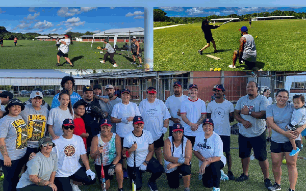 Bombers vs Heavy Hitters kickstart softball on the rock