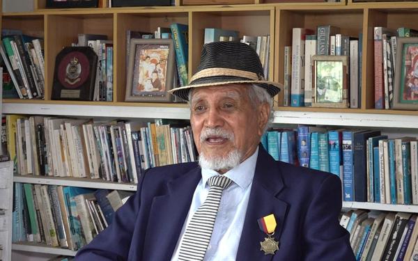 <strong>‘This is for Niue’ Hon. Young Vivian on being awarded the Companion of the New Zealand Order of Merit for services to Niue</strong>