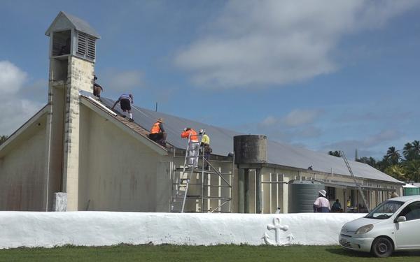 <strong>Liku Church and Community Hall Re-roofing Project underway</strong>