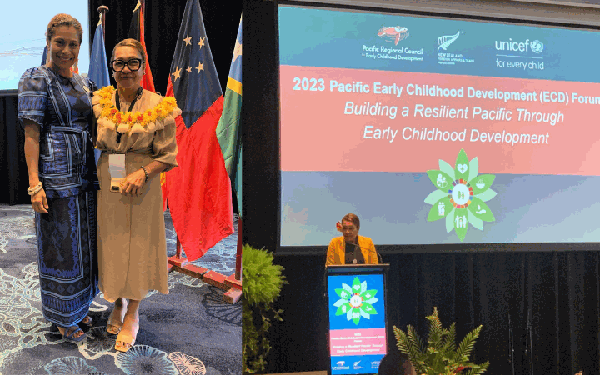 <strong>Minister Ainu’u at the Pacific Early Childhood Development Forum in Fiji last week</strong>