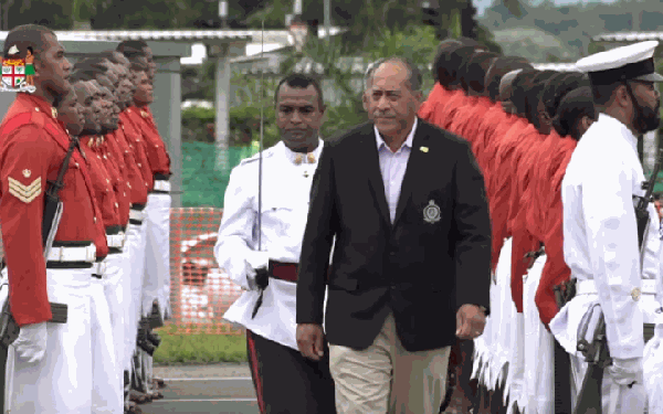 <strong>Premier Tagelagi arrives in Fiji for the Pacific Islands Forum Special Leaders Retreat</strong>