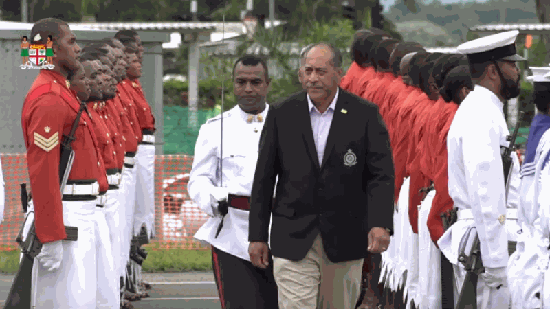 <strong>Premier Tagelagi arrives in Fiji for the Pacific Islands Forum Special Leaders Retreat</strong>