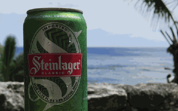 No steinlager and lion red on the island until mid-May