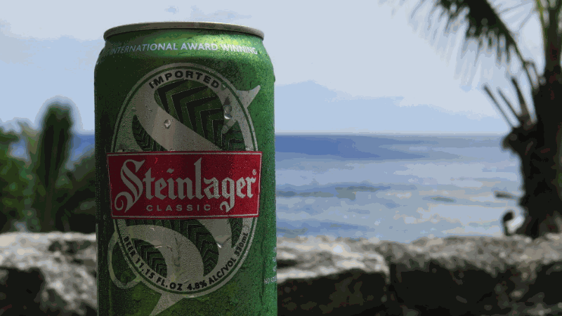 No steinlager and lion red on the island until mid-May