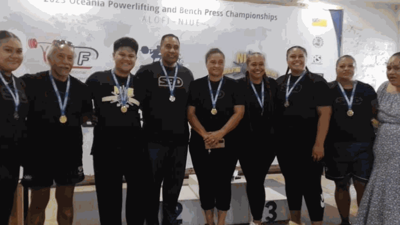 Niue claims 10 golds and 6 silvers from the Oceania Powerlifting Championships