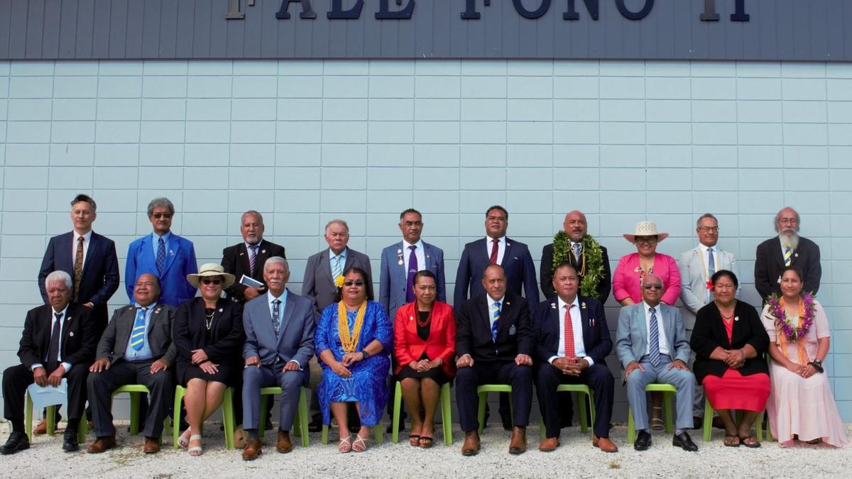 Premier Dalton Tagelagi retains the premiership, Douglas returns as Speaker at the opening of the 18th Niue Legislative Assembly