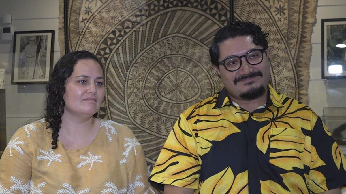 NZ based Niuean academics, Dr. Jess Pasisi and Rennie Atfield-Douglas deliver their work to Taoga Niue