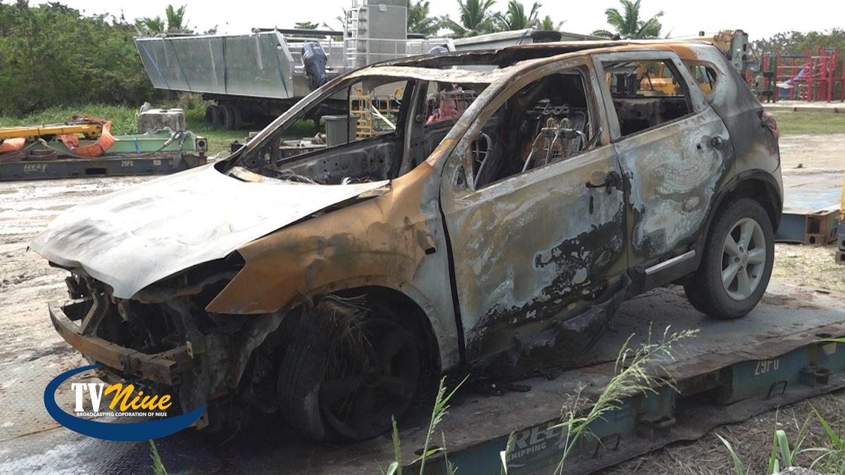 Police confirm no suspicious circumstances with vehicle engulfed in flames on Saturday night