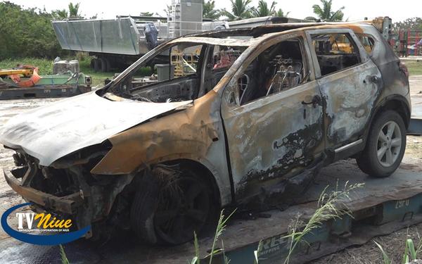 Police confirm no suspicious circumstances with vehicle engulfed in flames on Saturday night