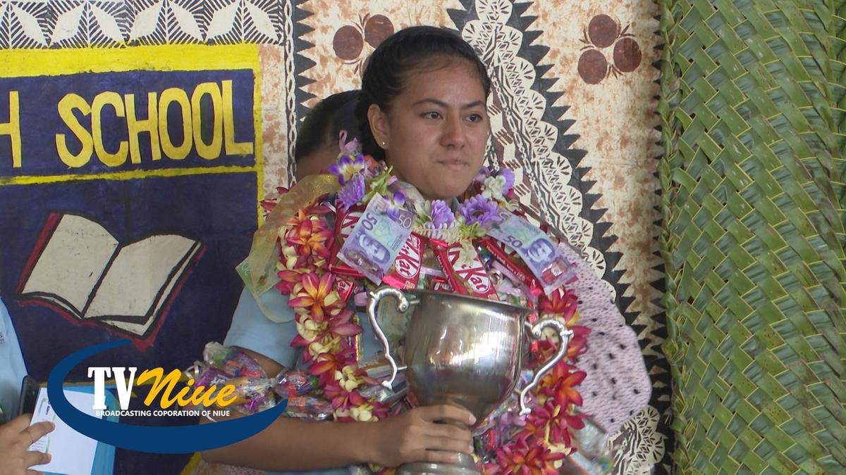 Malia Vea wins the Niue High School Dux Award for 2023