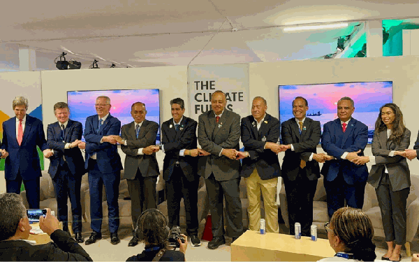 COP28: Premier Tagelagi promotes OCCs at the launch of the Blue Pacific Prosperity