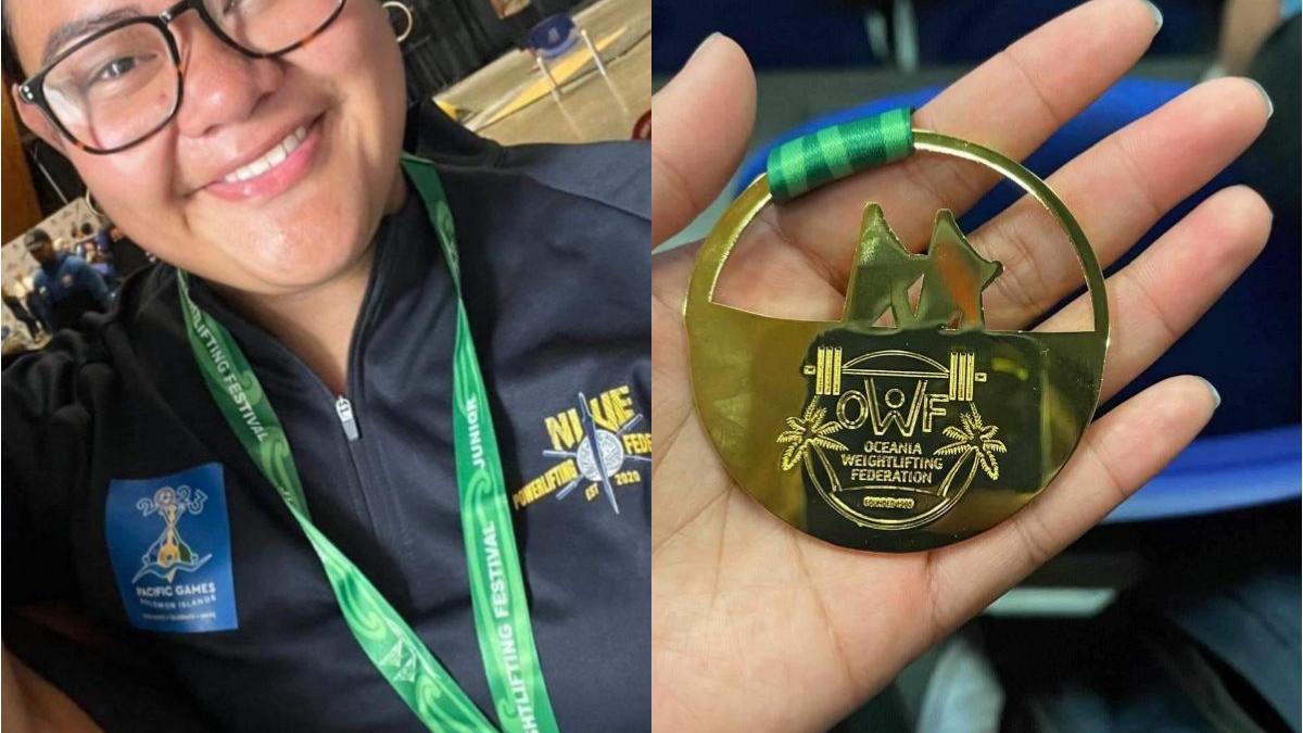 Ramsi Edwards wins Gold at the Oceania Weightlifting Competition