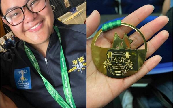 Ramsi Edwards wins Gold at the Oceania Weightlifting Competition