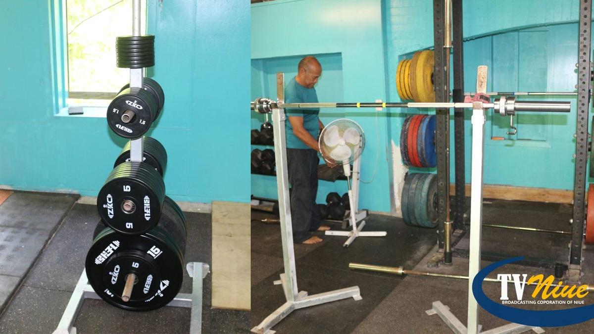 Weightlifting Equipment’s donated to Alofi Gym