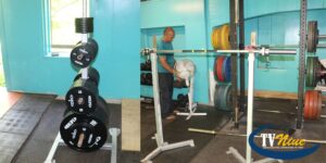 Weightlifting Equipment’s donated to Alofi Gym