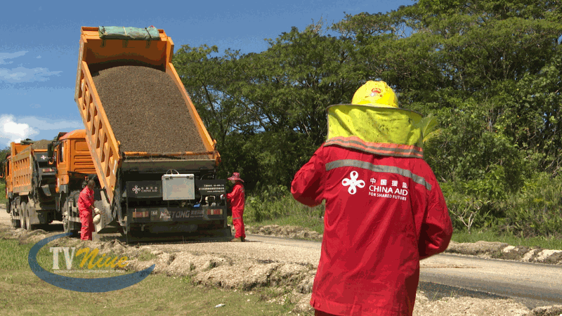 Road works continues from Tamakautoga top road to Airport