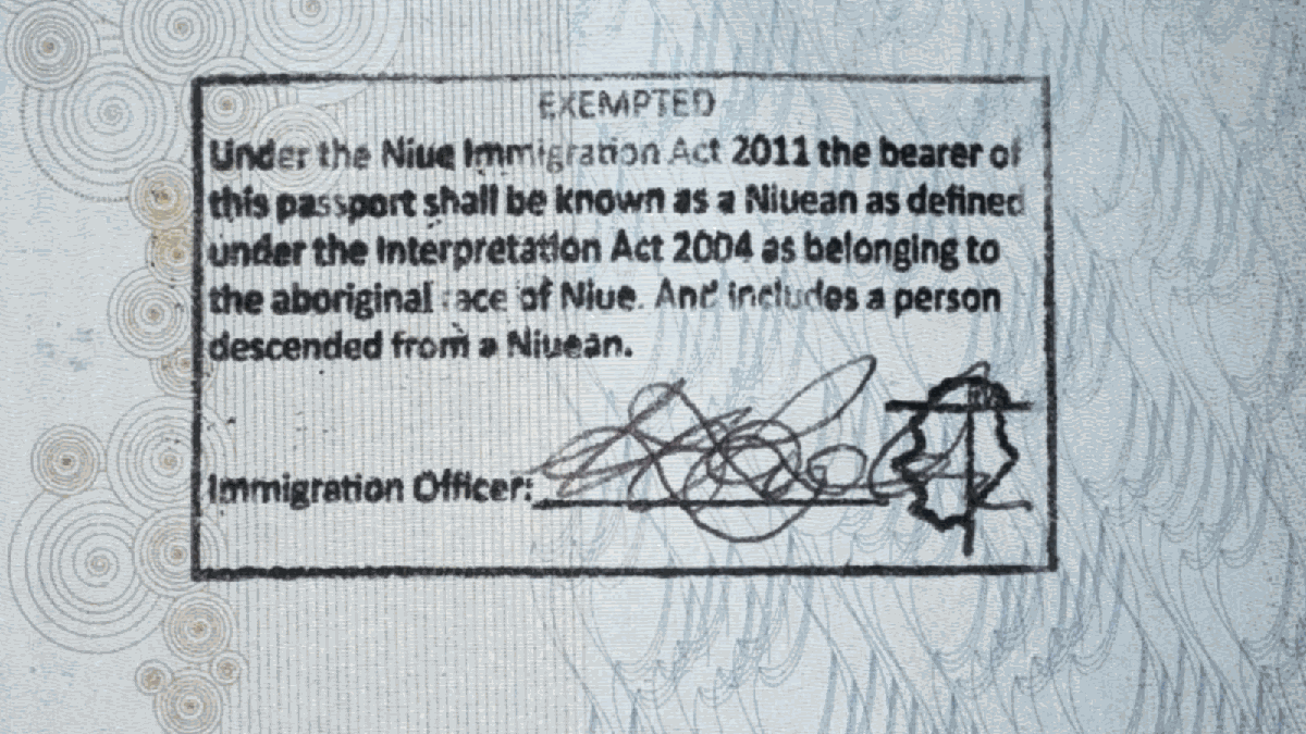 Niuean Aboriginal Exemption Stamp No longer Needed