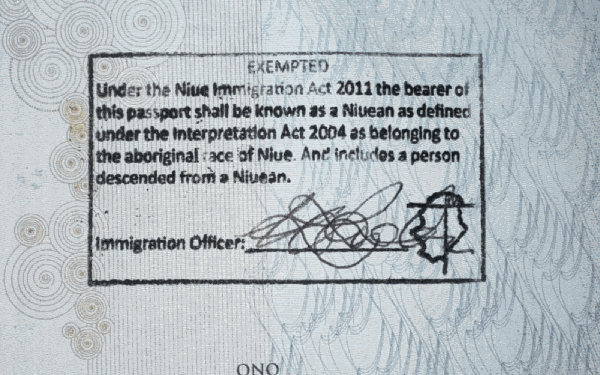Niuean Aboriginal Exemption Stamp No longer Needed