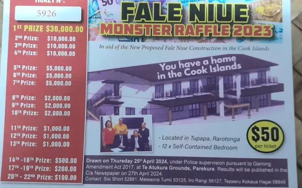 Local couple secure $10K from Fale Niue Monster Raffle