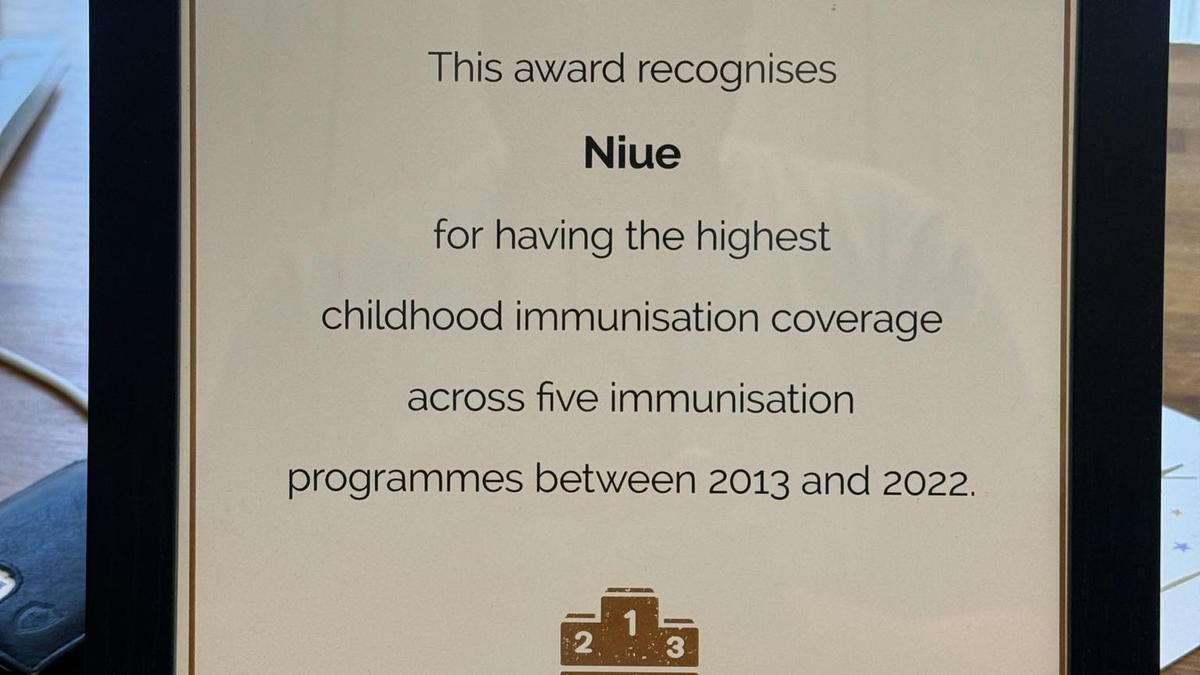 Niue Health Award